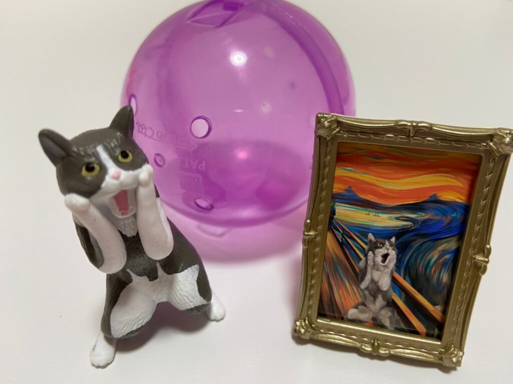 猫と有名絵画のコラボ！！ガチャガチャにゃんこミュージアム！！